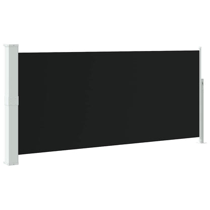 vidaXL Side Awning | Black | Polyester, Steel | 140 x 300 cm | Retractable