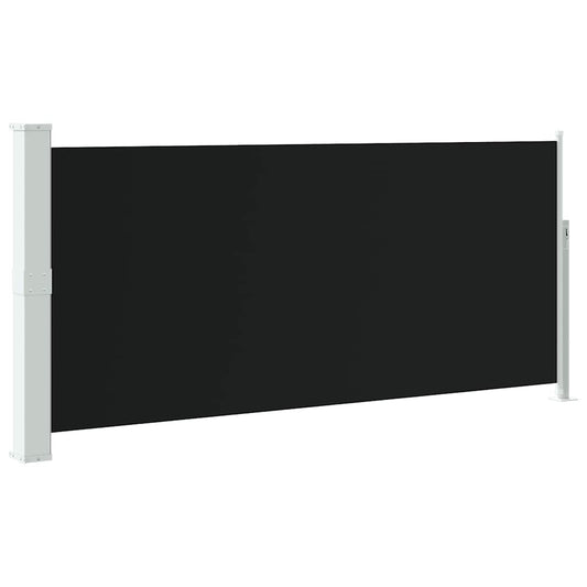 vidaXL Side Awning | Black | Polyester, Steel | 140 x 300 cm | Retractable
