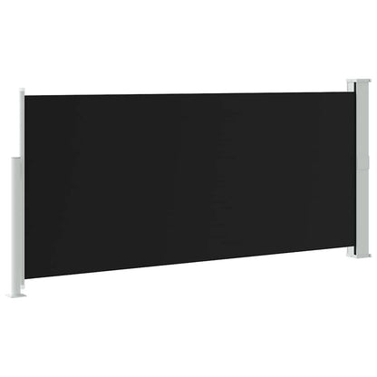 vidaXL Side Awning | Black | Polyester, Steel | 140 x 300 cm | Retractable