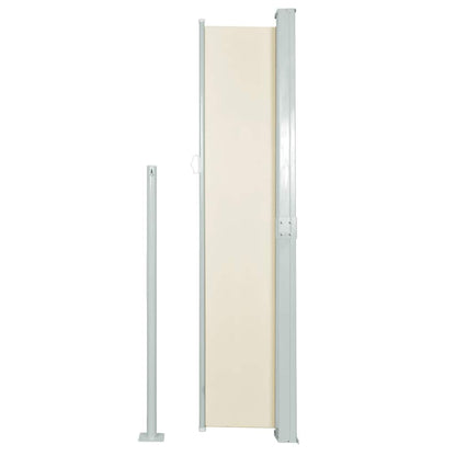vidaXL Side Awning | Cream, Green Grey