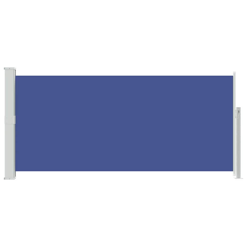 vidaXL Side Awning | Blue | Steel frame, 100% polyester fabric with PU coating