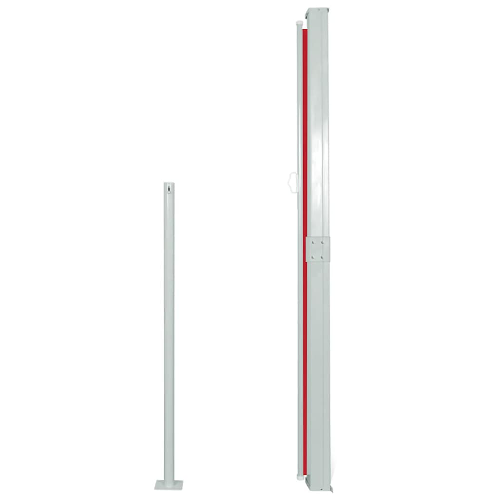 vidaXL Retractable Side Awning 140 x 300 cm Red