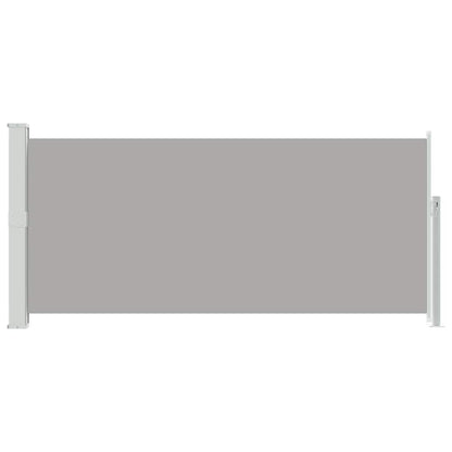 vidaXL Side Awning | Green grey | 100% Polyester fabric, Steel frame