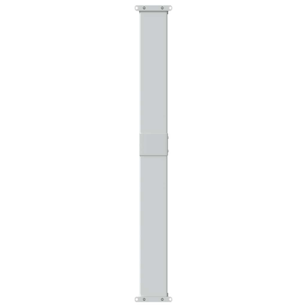 vidaXL Side Awning | Green grey | 100% Polyester fabric, Steel frame