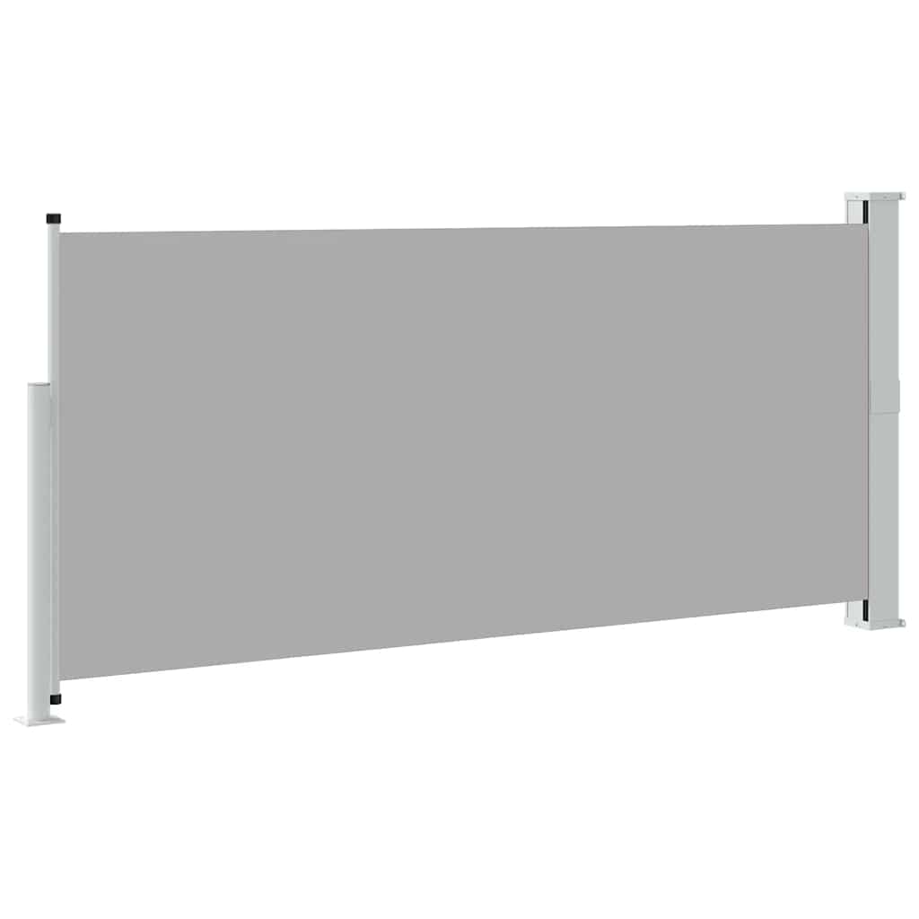 vidaXL Retractable Side Awning 140 x 314 cm Grey
