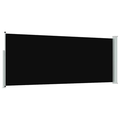 vidaXL Retractable Side Awning 117x314 cm Black