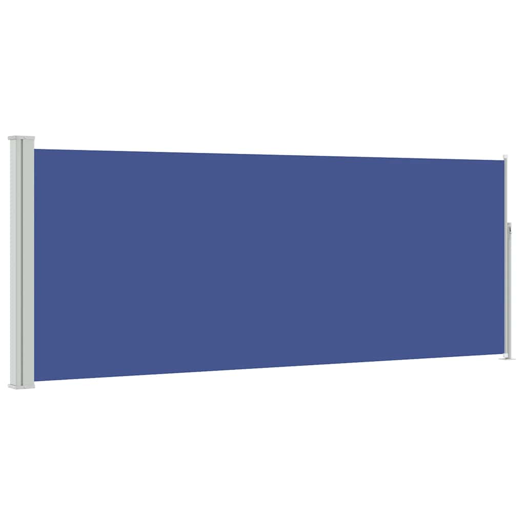 vidaXL Retractable Side Awning 117x314 cm Blue