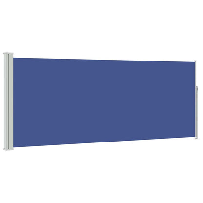 vidaXL Retractable Side Awning 117x314 cm Blue