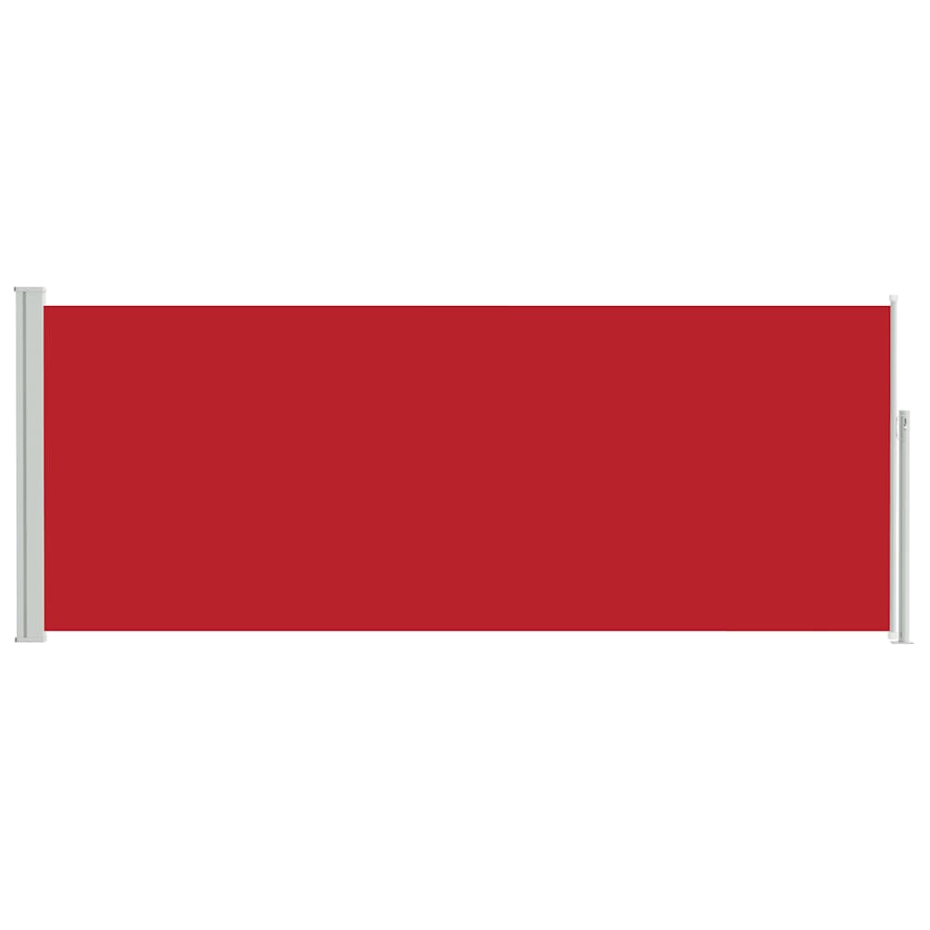 vidaXL Retractable Side Awning 120 x 300 cm Red