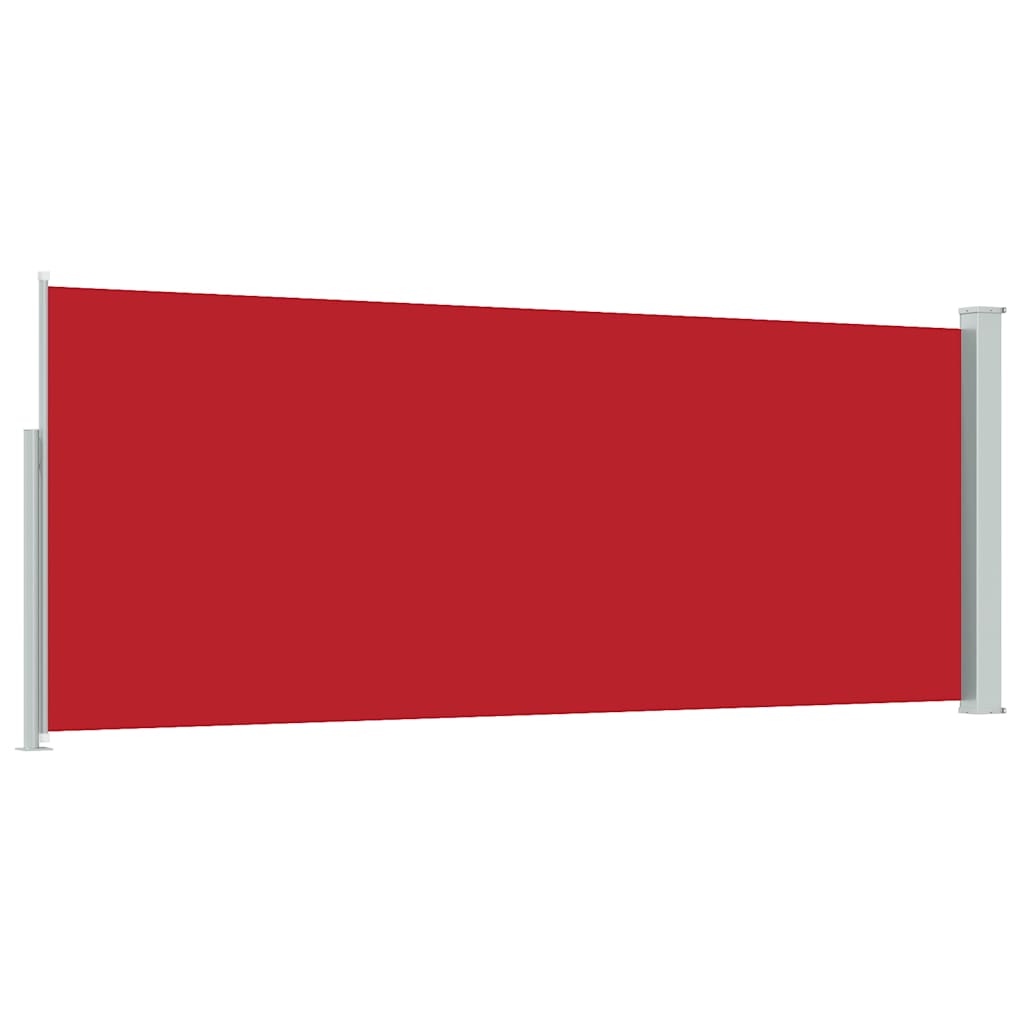 vidaXL Retractable Side Awning 117x314 cm Red