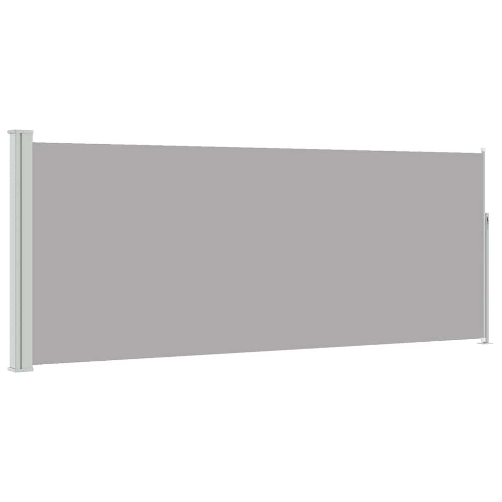 vidaXL Retractable Side Awning 117x314 cm Grey