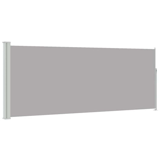 vidaXL Retractable Side Awning 117x314 cm Grey