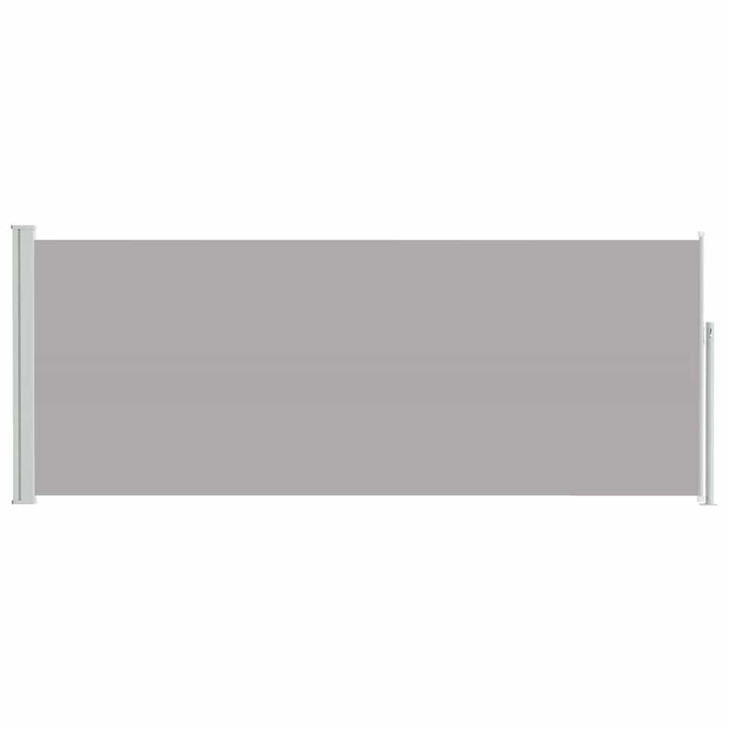 vidaXL Retractable Side Awning 117x314 cm Grey