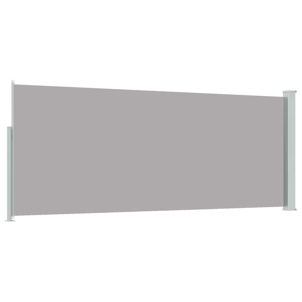 vidaXL Retractable Side Awning 117x314 cm Grey