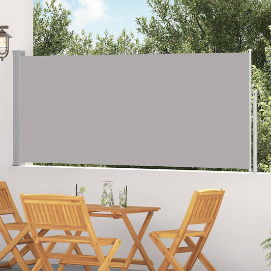 vidaXL Retractable Side Awning 117x314 cm Grey