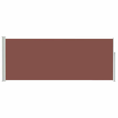 vidaXL Retractable Side Awning 117x314 cm Brown