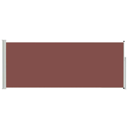 vidaXL Retractable Side Awning 117x314 cm Brown