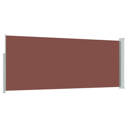 vidaXL Retractable Side Awning 117x314 cm Brown