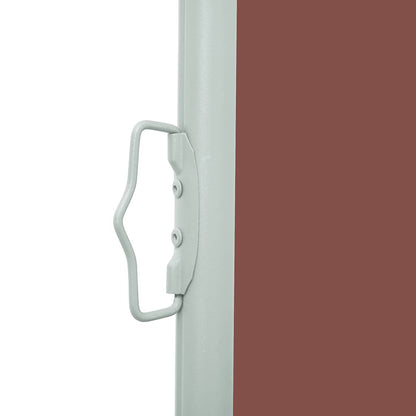vidaXL Retractable Side Awning 117x314 cm Brown