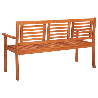 vidaXL Bench | Natural Brown | Solid Eucalyptus Wood | Large | Durable