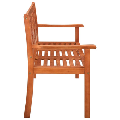 vidaXL Bench | Natural Brown | Solid Eucalyptus Wood | Large | Durable