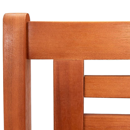 vidaXL Bench | Natural Brown | Solid Eucalyptus Wood | Large | Durable