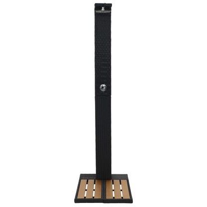 vidaXL Garden Shower Poly Rattan WPC