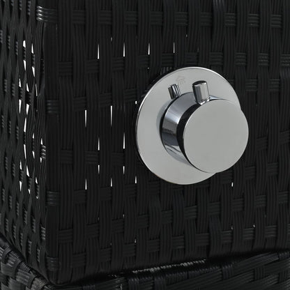 vidaXL Garden Shower Poly Rattan WPC