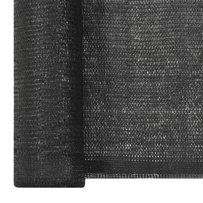 vidaXL Privacy Net HDPE 1.5x25 m Black