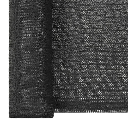 vidaXL Privacy Net HDPE 1,5x25 m Black