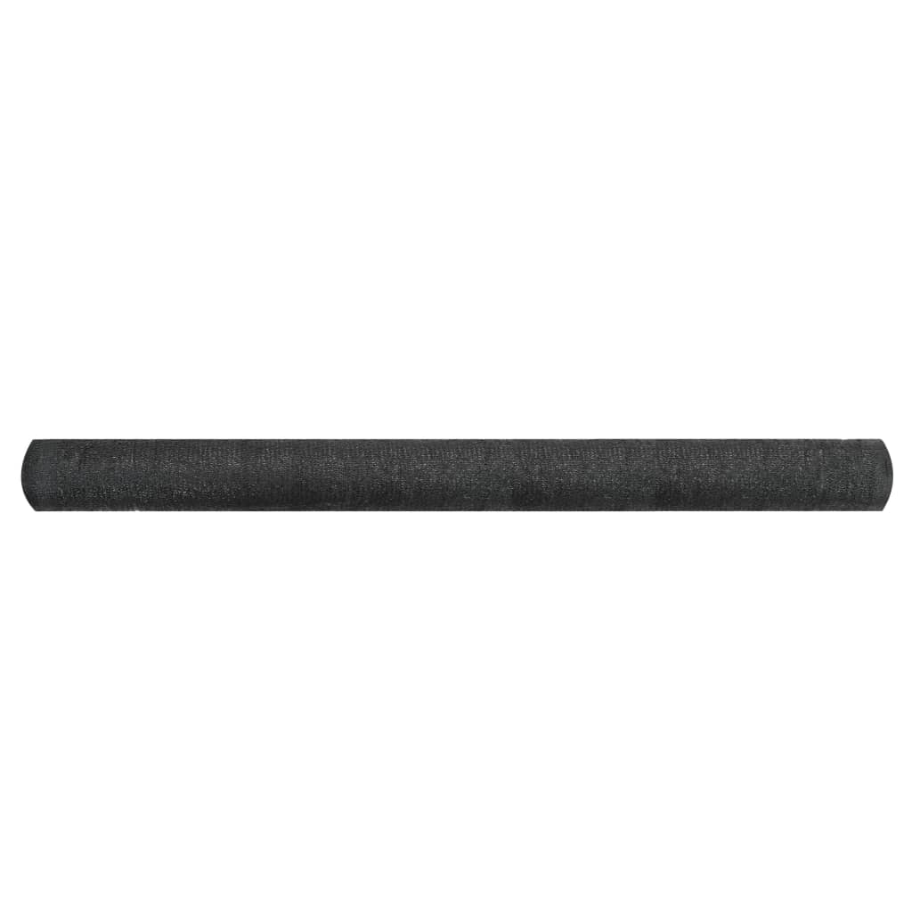 vidaXL Privacy Net HDPE 1.5x25 m Black