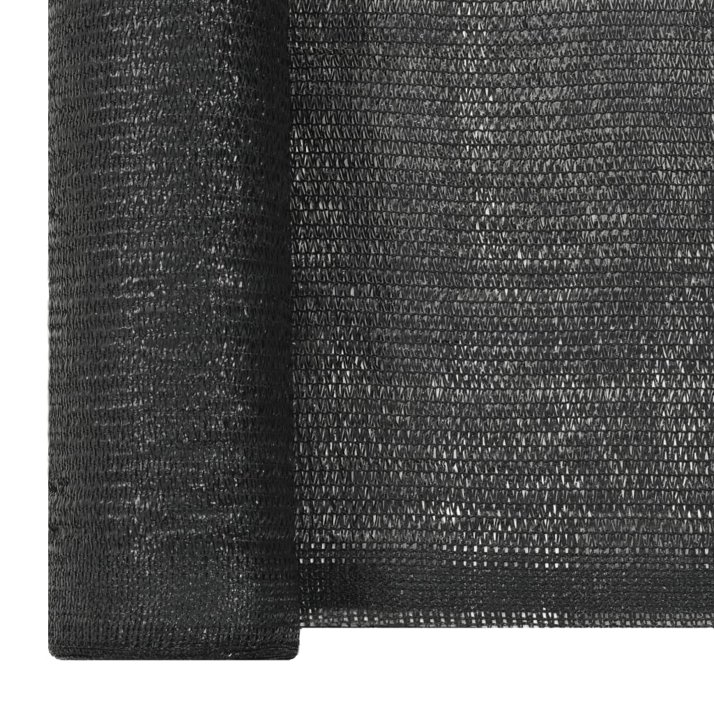 vidaXL Privacy Net HDPE 2x25 m Black
