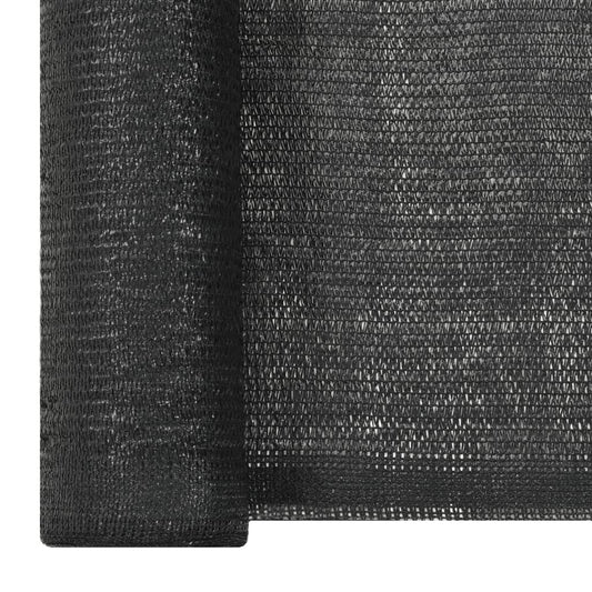 vidaXL Privacy Net HDPE 2x25 m Black