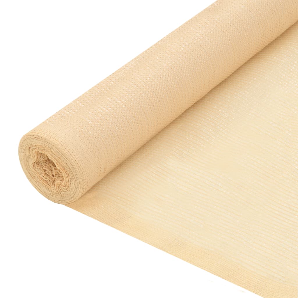 vidaXL Privacy Net HDPE 1.5x25 m Beige