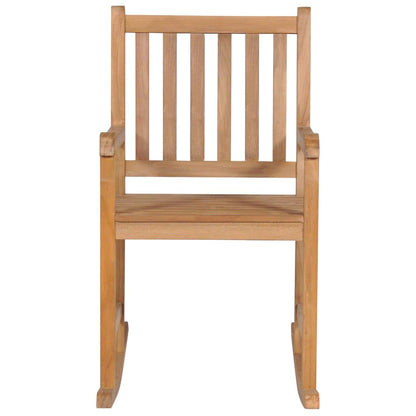 vidaXL Rocking Chair | Brown | Solid Teak Wood | Medium | Durable