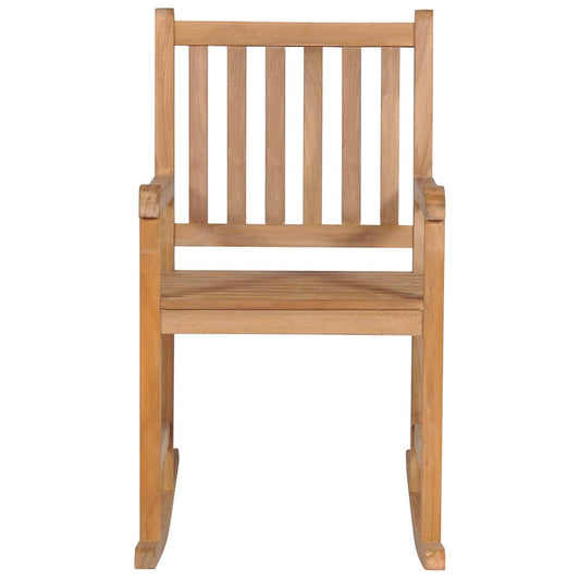 44992 vidaXL Rocking Chair Solid Teak Wood