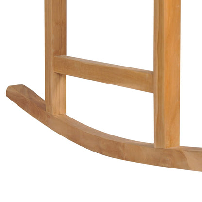 vidaXL Rocking Chair | Brown | Solid Teak Wood | Medium | Durable