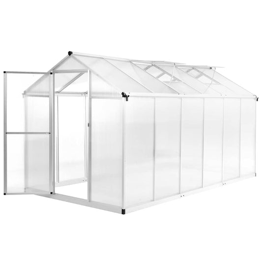 vidaXL Greenhouse Aluminium 362x190x195 cm 13,41 m³