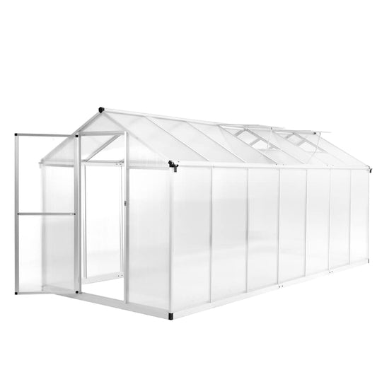 vidaXL Greenhouse Aluminium 421x190x195 cm 15,6 m³