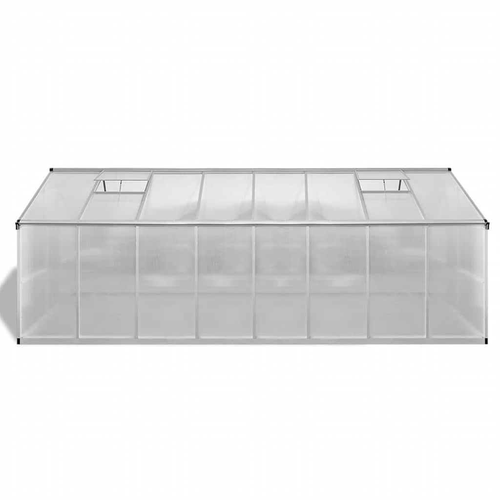 vidaXL Greenhouse Aluminium 481x250x195 cm 23.44 m³