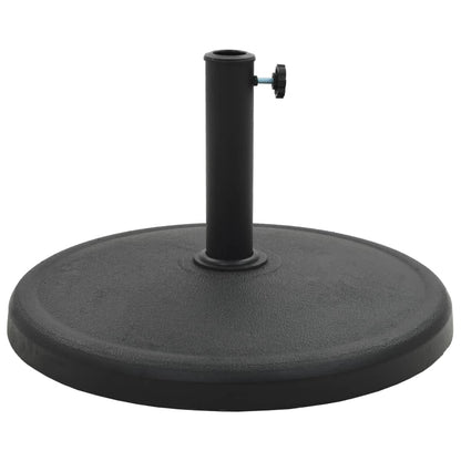 45197 vidaXL Parasol Base Round Polyresin 19 kg Black