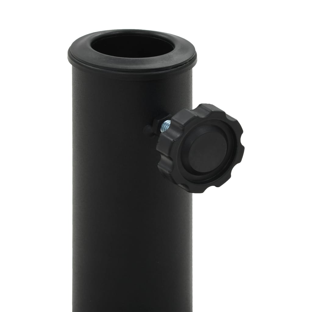 45197 vidaXL Parasol Base Round Polyresin 19 kg Black