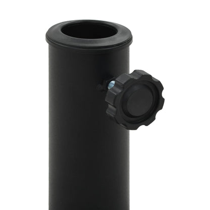 45197 vidaXL Parasol Base Round Polyresin 19 kg Black