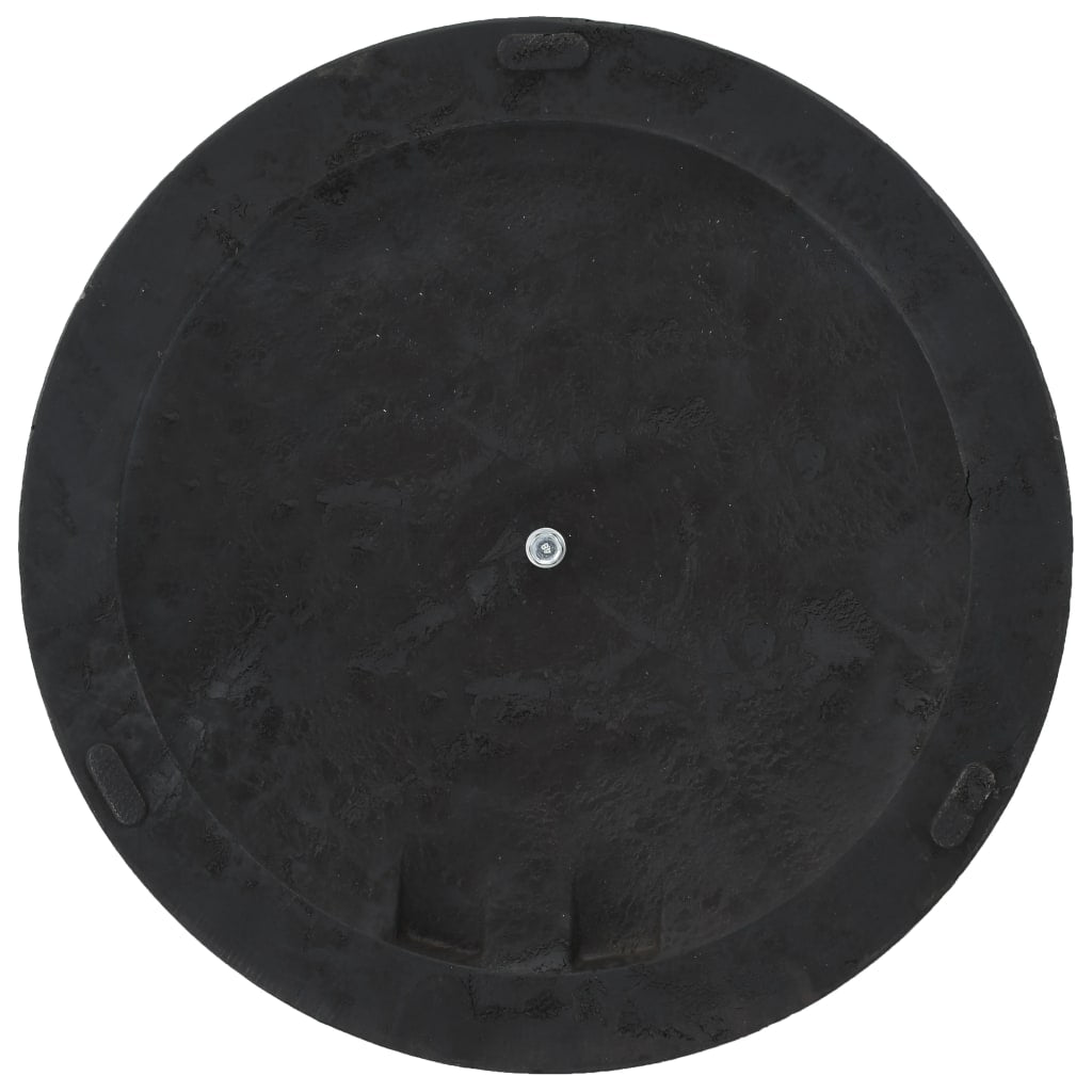 45197 vidaXL Parasol Base Round Polyresin 19 kg Black