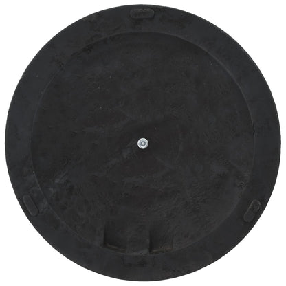 45197 vidaXL Parasol Base Round Polyresin 19 kg Black