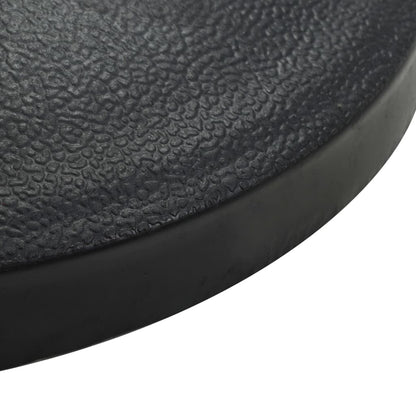 vidaXL Parasol Base Half Round Polyresin 15 kg Black