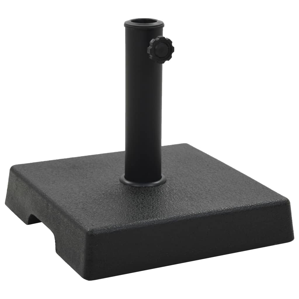 45206 vidaXL Parasol Base Square Polyresin 8 kg Black