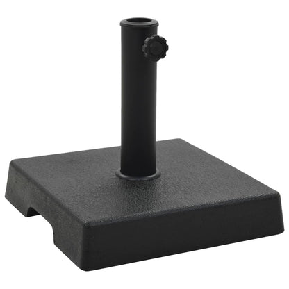 45206 vidaXL Parasol Base Square Polyresin 8 kg Black