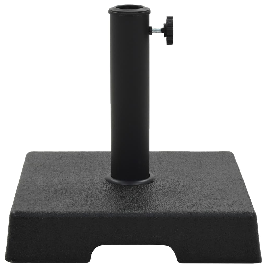 vidaXL Parasol Base Square Polyresin 8 kg Black