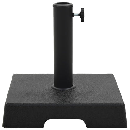 vidaXL Parasol Base Square Polyresin 8 kg Black